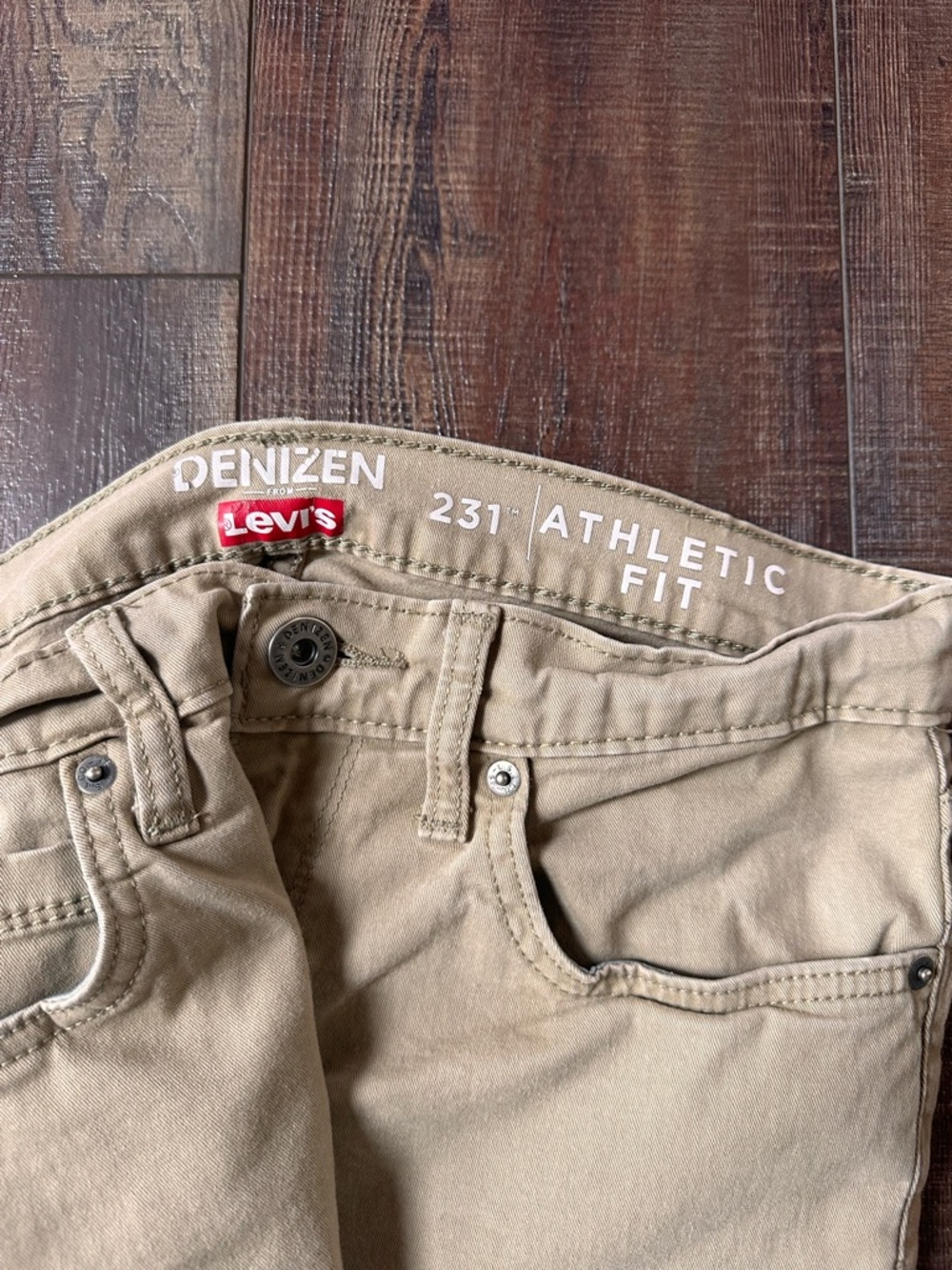 Denizen from Levi's Men's Khaki Athletic Fit Chinos - Tan